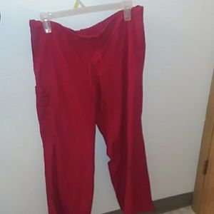 MEDIUM Red scrub pants